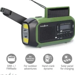 Hätäradio Nedis RDDBCR2000GN DAB+/FM