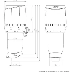 Huippuimuri Vilpe Eco110P/700 Flow, eri värejä