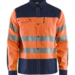 Huomiopaita Blåkläder 3255 Highvis, huomio-oranssi/sininen