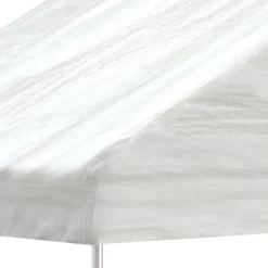 Huvimaja katolla valkoinen 20,07x5,88x3,75 m polyeteeni