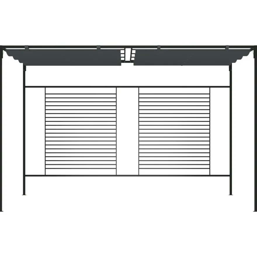 Huvimaja sisäänvedettävällä katolla 4x3x2,3m 180g/m², eri värejä