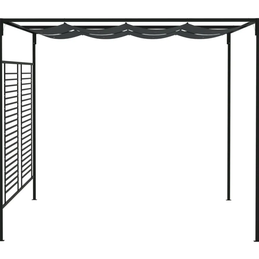 Huvimaja sisäänvedettävällä katolla 4x3x2,3m 180g/m², eri värejä
