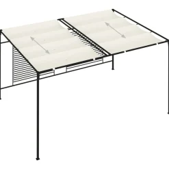 Huvimaja sisäänvedettävällä katolla 4x3x2,3m 180g/m², eri värejä