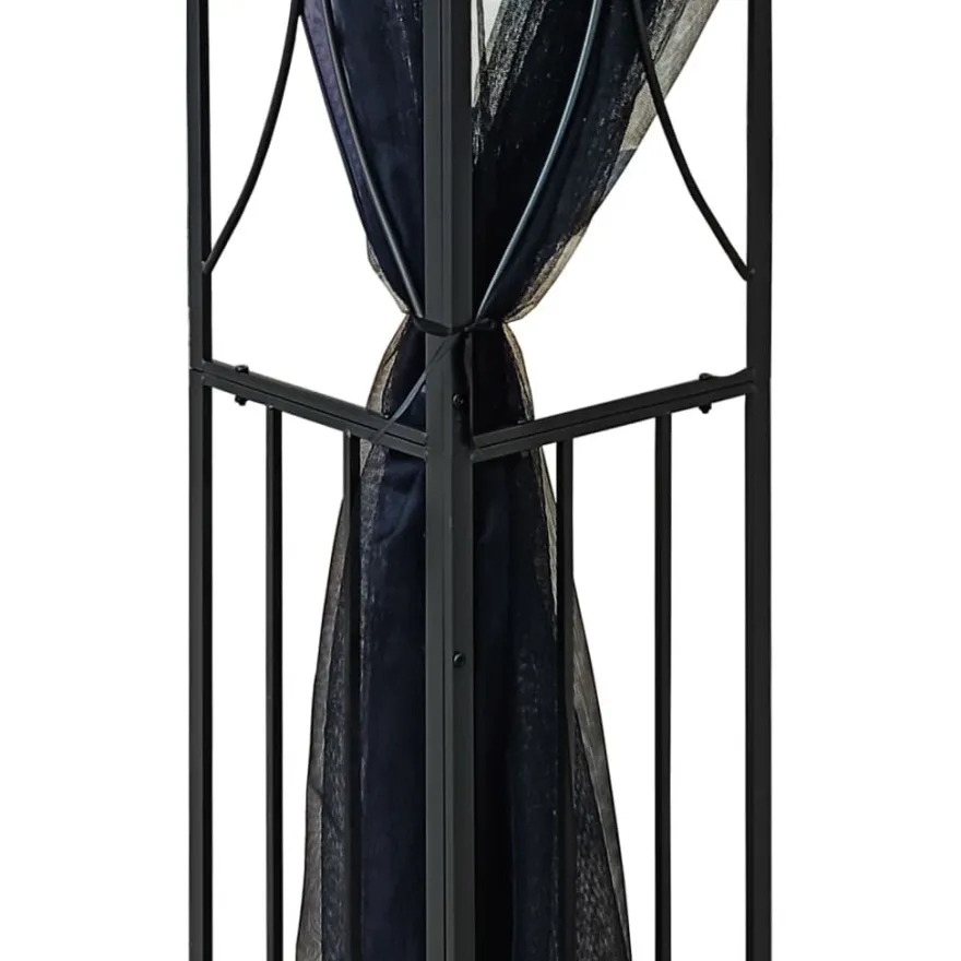 Huvimaja sivuseinillä, antrasiitti, teräs, eri kokoja (28367)