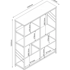 Hylly Home4You DIMITRA 100x30xK124 cm, eri värejä