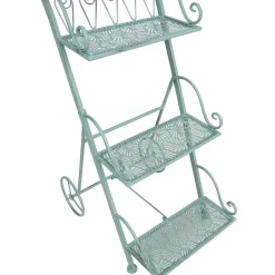 Hylly Home4You MINT 34x50xK81 cm, antiikinvihreä
