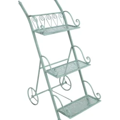Hylly Home4You MINT 34x50xK81 cm, antiikinvihreä