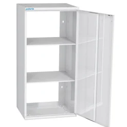 Hyllykaappi Polaria 500x850x350 mm, alakaappi oikeakätinen, 2 hyllyä, valkoinen