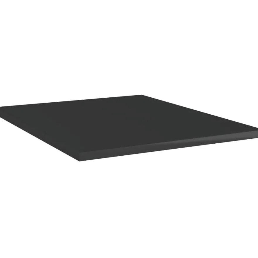 Hyllylevyt 8 kpl korkeakiilto musta 40x50x1,5 cm