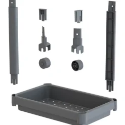 Hylly pyörillä Linento Furniture TKRLKKT-3K, 70x36x23cm, eri värejä