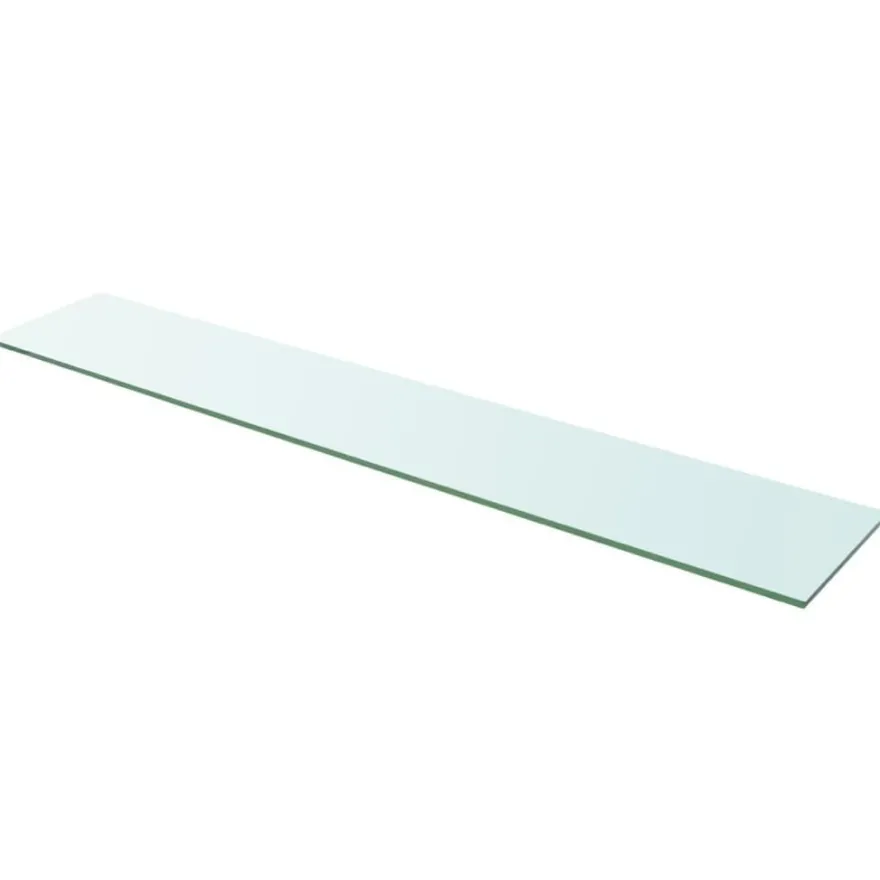 Hyllyt 2 kpl, kirkas lasi, 110x20 cm