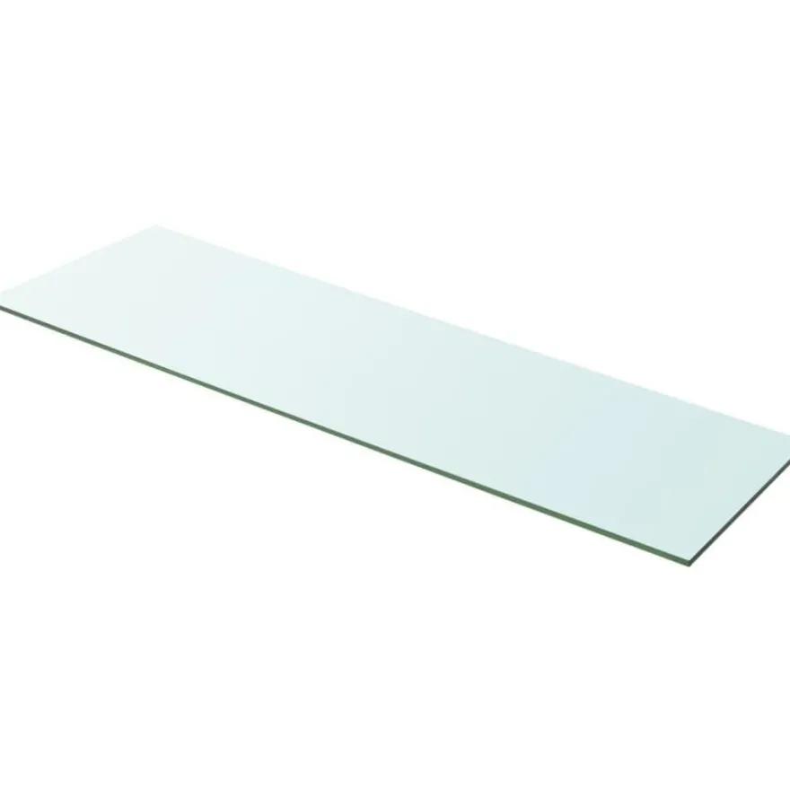 Hyllyt 2 kpl, kirkas lasi, 100x30 cm