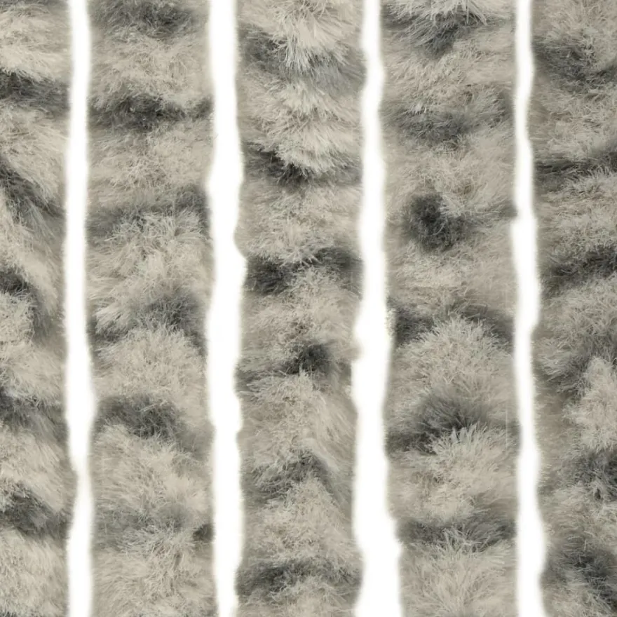 Hyönteisverho vaalean- ja tummanharmaa 90x220 cm chenille