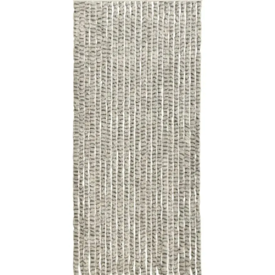 Hyönteisverho vaalean- ja tummanharmaa 90x220 cm chenille
