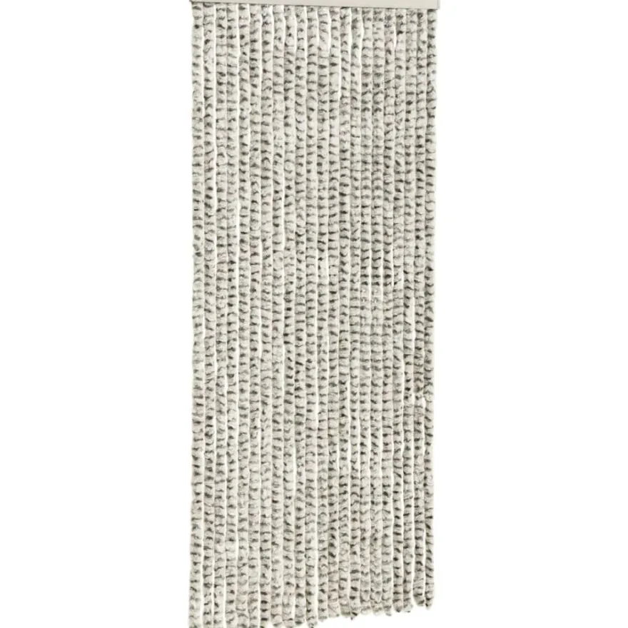 Hyönteisverho vaalean- ja tummanharmaa 90x220 cm chenille