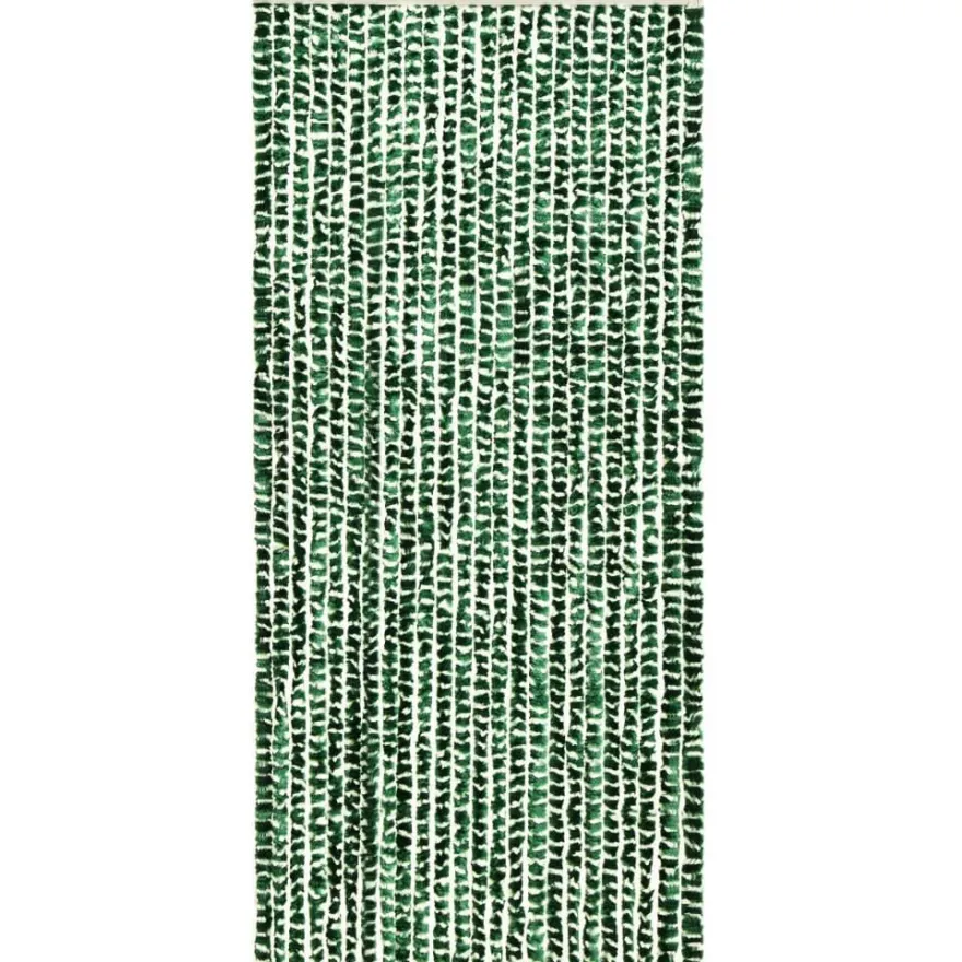 Hyönteisverho vihreä ja valkoinen 90x220 cm chenille