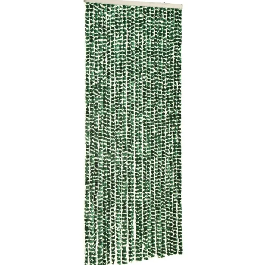 Hyönteisverho vihreä ja valkoinen 90x220 cm chenille