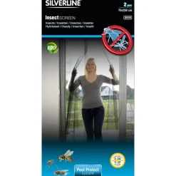 Hyönteisverkko oveen Silverline, 2 x 75x250cm