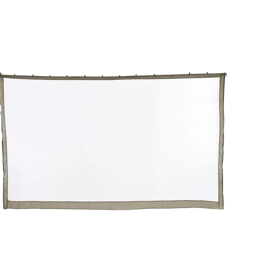 Hyttysverkko Hillerstorp Luxor 3x4m paviljongille, vaaleanharmaa/musta, 4kpl