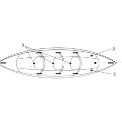 Ilmatäytteinen Kajakki BlueSea 383cm 2-3 henkilöä
