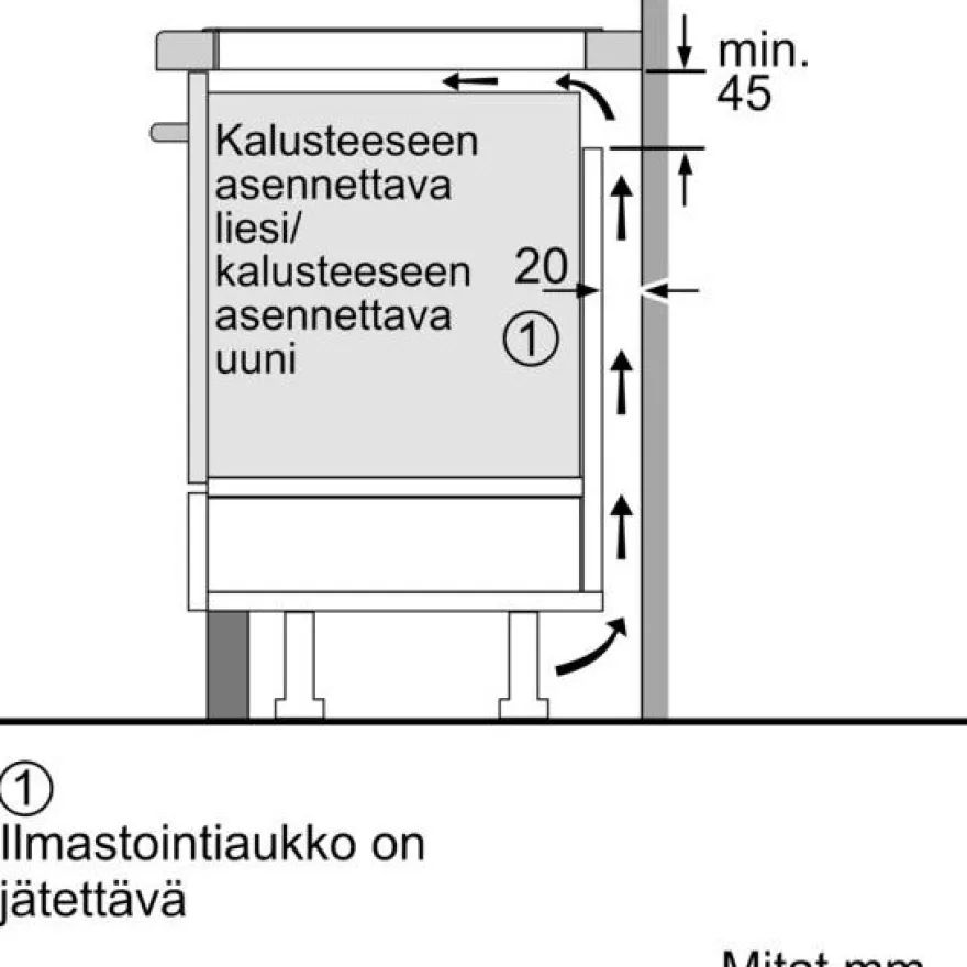Induktiotaso Siemens iQ100 EH61RBEB6E 60cm