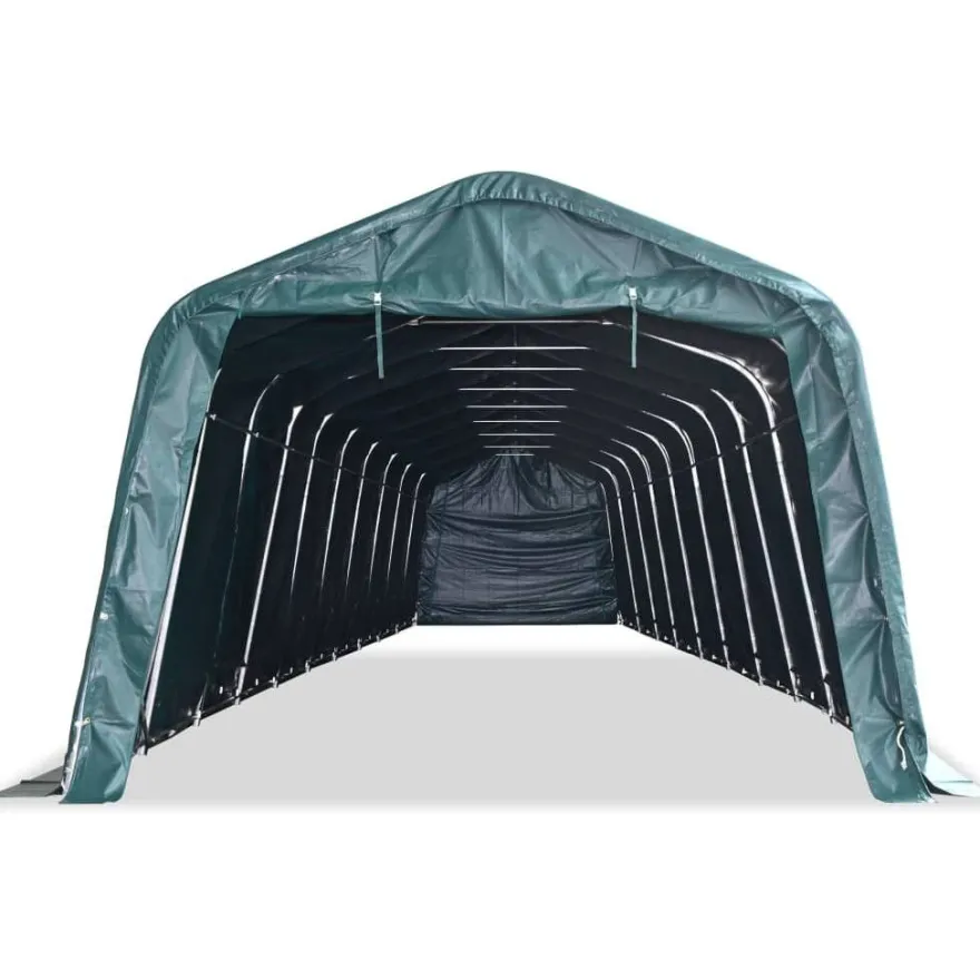 Irrotettava karjateltta PVC 550 g/m² 3,3x16 m tummanvihreä