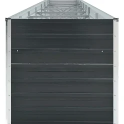 Istutuslaatikko galv. teräs 600x80x45 cm antrasiitti