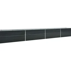 Istutuslaatikko galv. teräs 600x80x45 cm antrasiitti