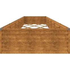 Istutuslaatikko 579x100x36 cm corten-teräs