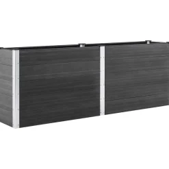 Istutuslaatikko 250x100x91 cm wpc harmaa