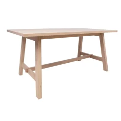 Jatkettava ruokapöytä Home4You Bergen 180x95cm vaalea tammi
