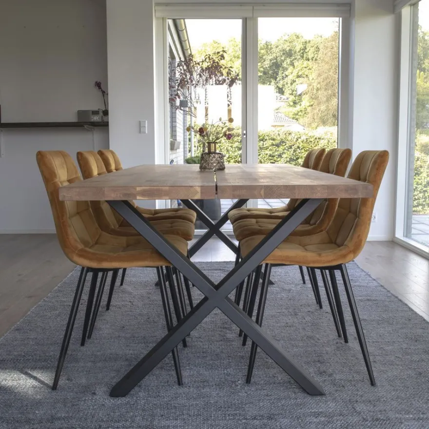 Jatkettava ruokapöytä House Nordic Montpellier, 200x95cm, ruskea