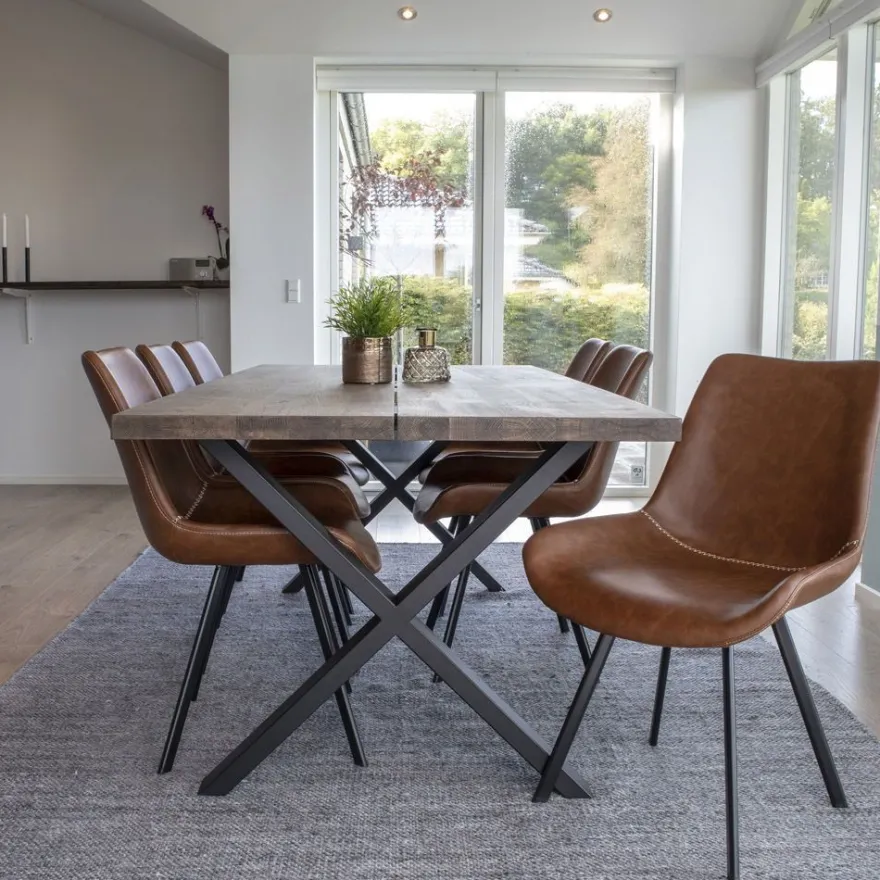 Jatkettava ruokapöytä House Nordic Montpellier, 200x95cm, ruskea