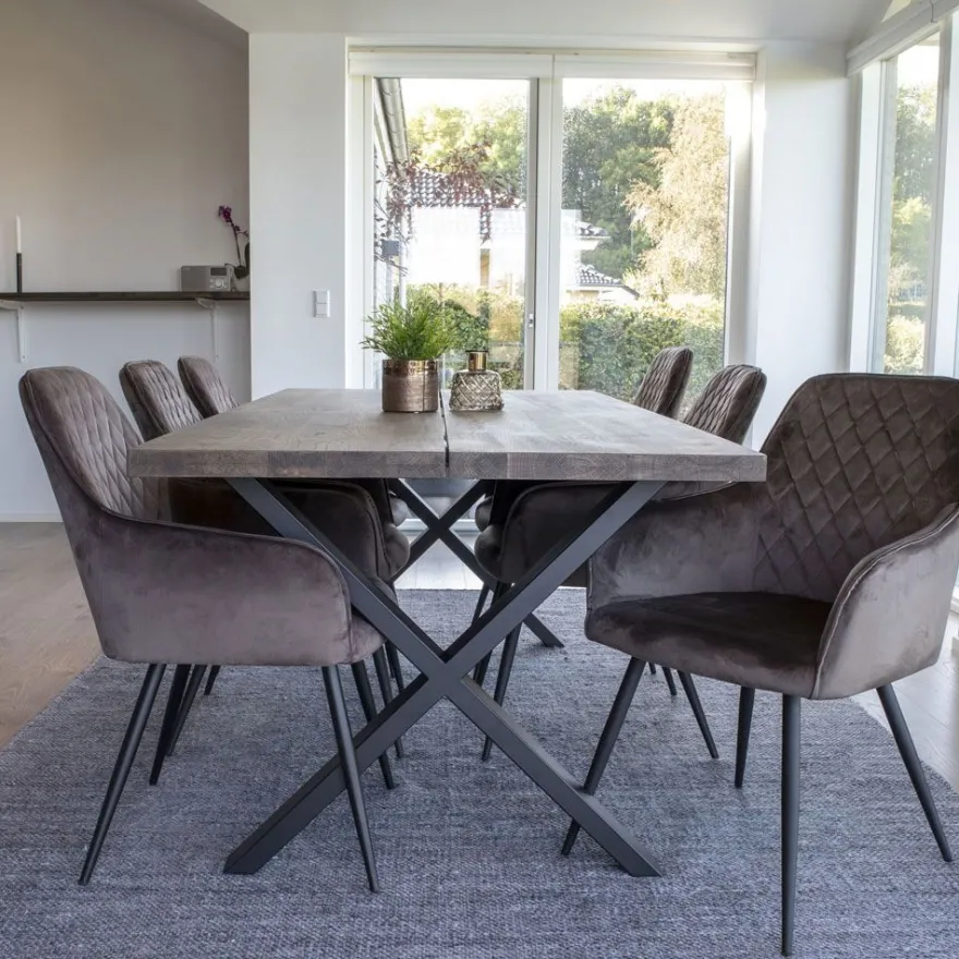 Jatkettava ruokapöytä House Nordic Montpellier, 200x95cm, ruskea
