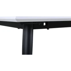 Jatkettava ruokapöytä Venture Home Jimmy, 150x90cm, valkoinen/musta