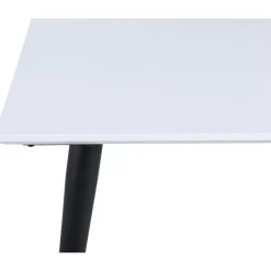 Jatkettava ruokapöytä Venture Home Jimmy, 150x90cm, valkoinen/musta
