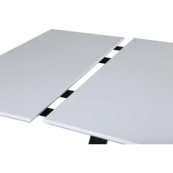 Jatkettava ruokapöytä Venture Home Jimmy, 150x90cm, valkoinen/musta