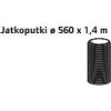 Jatkoputki Ø 560 x 1,4 m maapuhdistamo