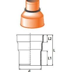 Jatkoyhde Pipelife Betoni/PVC Ø150/160