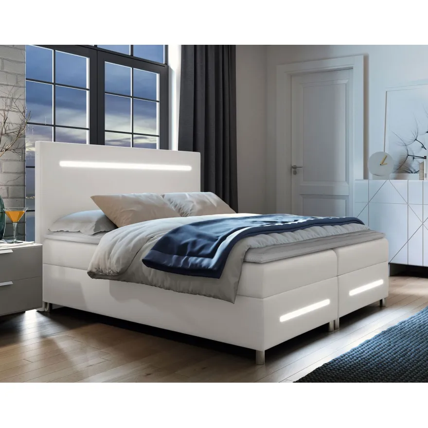 Jenkkisänky ENTER LED + sijauspatja, eri kokoja ja värivaihtoehtoja