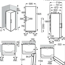 Jääkaappi ja pakastin Electrolux Series 600 ERS3DE39K EUT6NE28K, 119cm, 395/280 l, musta