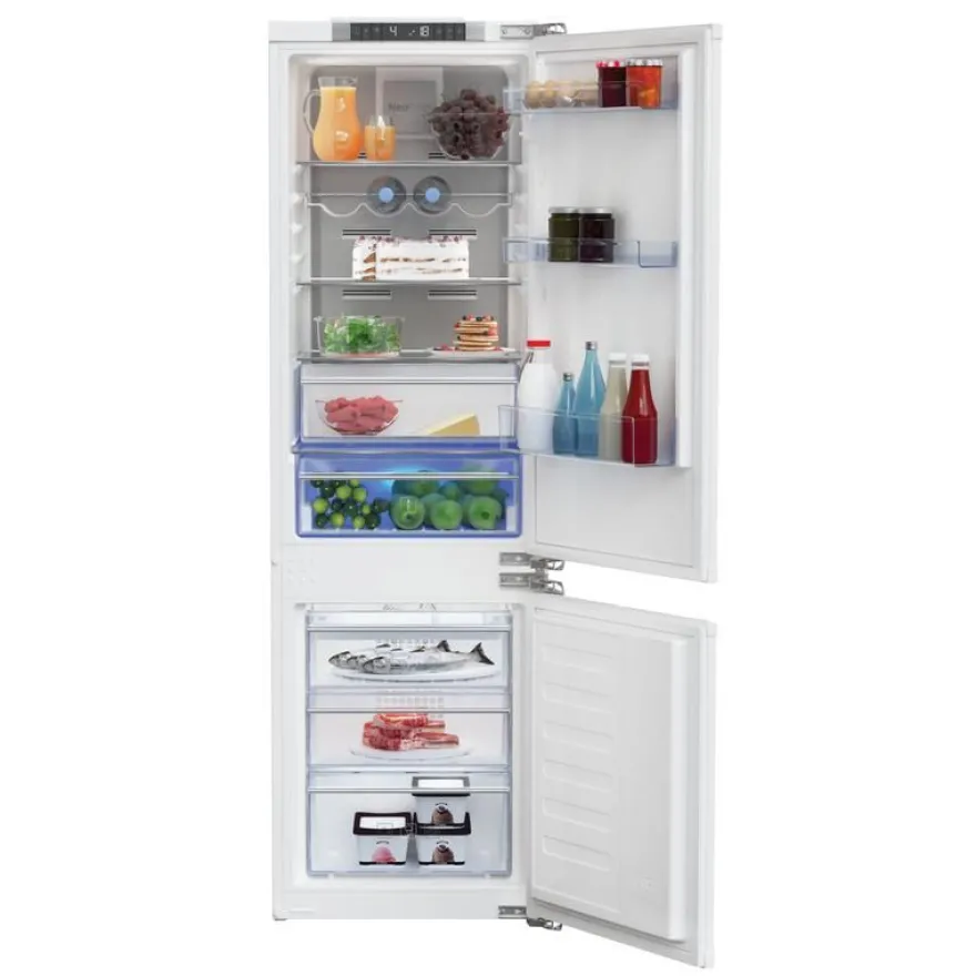 Jääkaappipakastin Beko BCNA275E4FN, 54cm, 185/69 l, integroitava, valkoinen