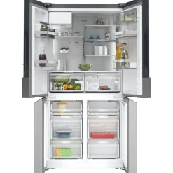 Jääkaappipakastin French Door Siemens iQ500 KF96IAPEA 90.5, 375/199 l, vesiautomaatti, jääpalakone, teräs