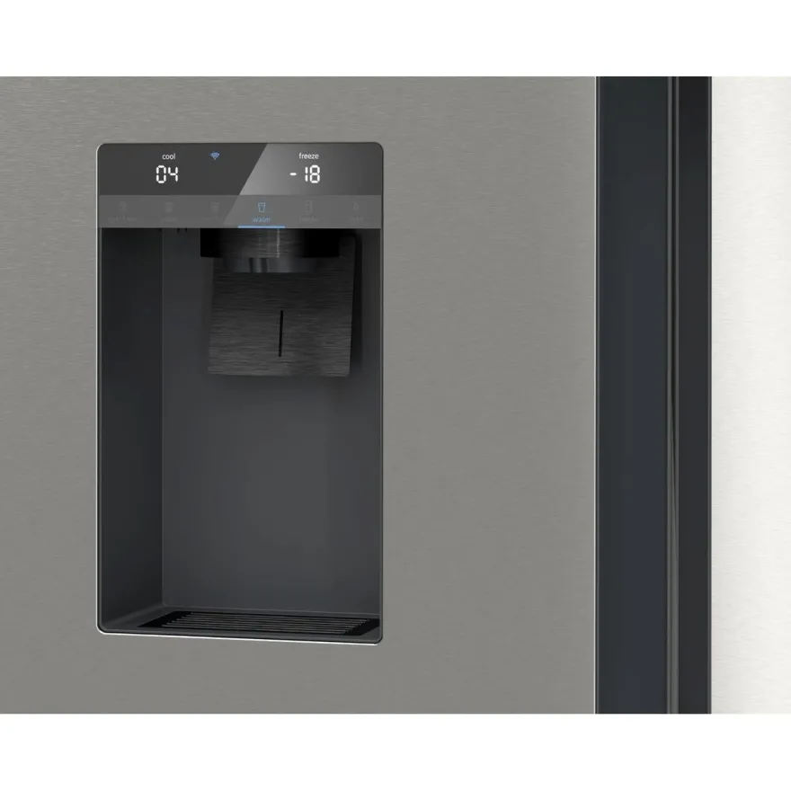 Jääkaappipakastin French Door Siemens iQ500 KF96IAPEA 90.5, 375/199 l, vesiautomaatti, jääpalakone, teräs