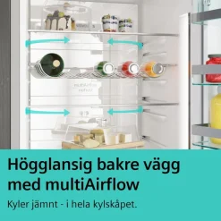 Jääkaappipakastin Siemens 2 kpl KG36N7ICT iQ300, 120cm, 218/103 l, teräs
