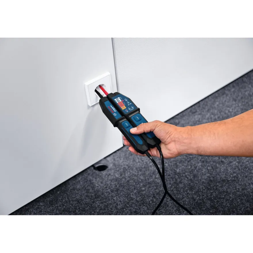 Jännitetesteri Bosch Professional GVT 1000-15, 2 x AAA-paristot ja kotelo