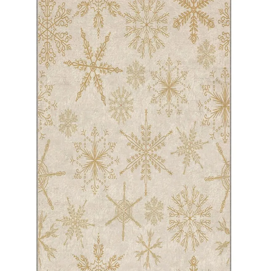 Joulumatto Linento ASR - CRPT - 96, 80x140cm, beige/kulta