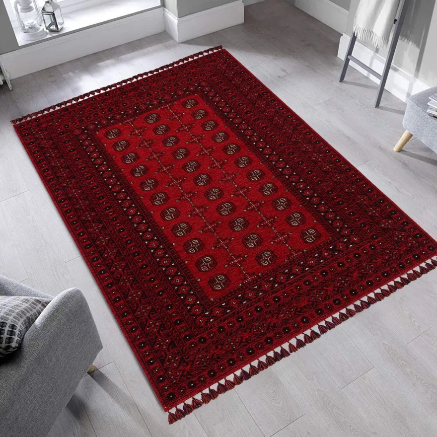 Joulumatto Linento Leyla, 80x150cm, punainen