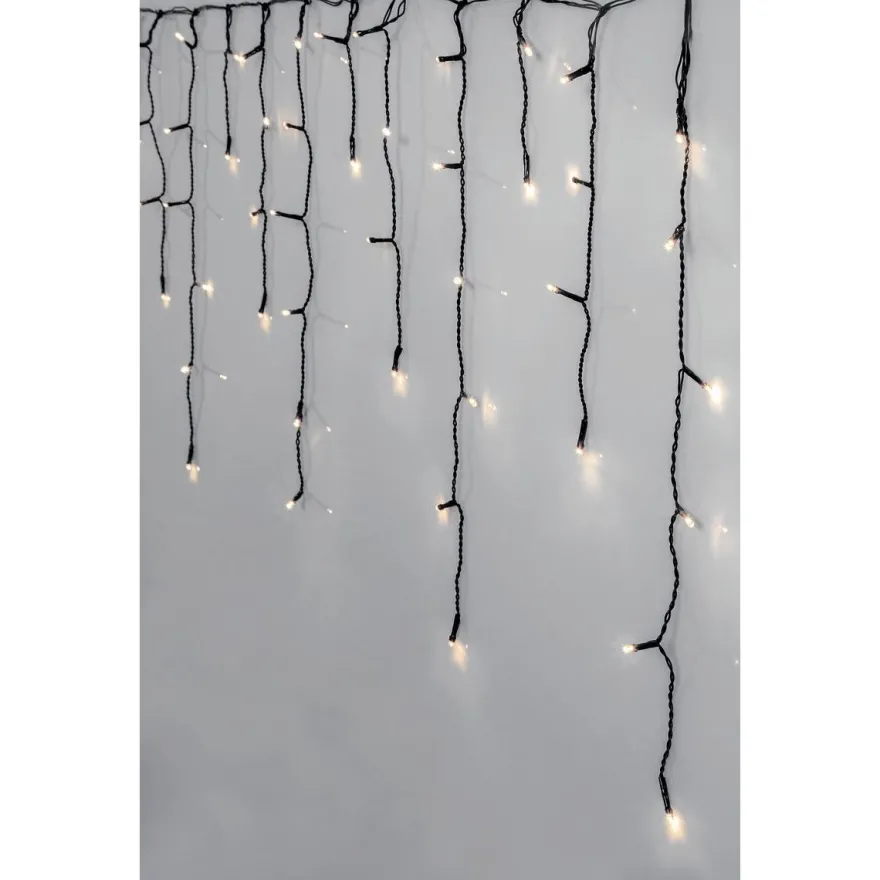 Jääpuikkovalosarja Star Trading Serie LED Crispy Ice White, 480 valoa, 11900x550mm