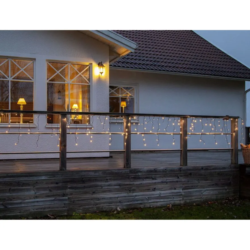 Jääpuikkovalosarja Star Trading Serie LED Crispy Ice White, 480 valoa, 11900x550mm